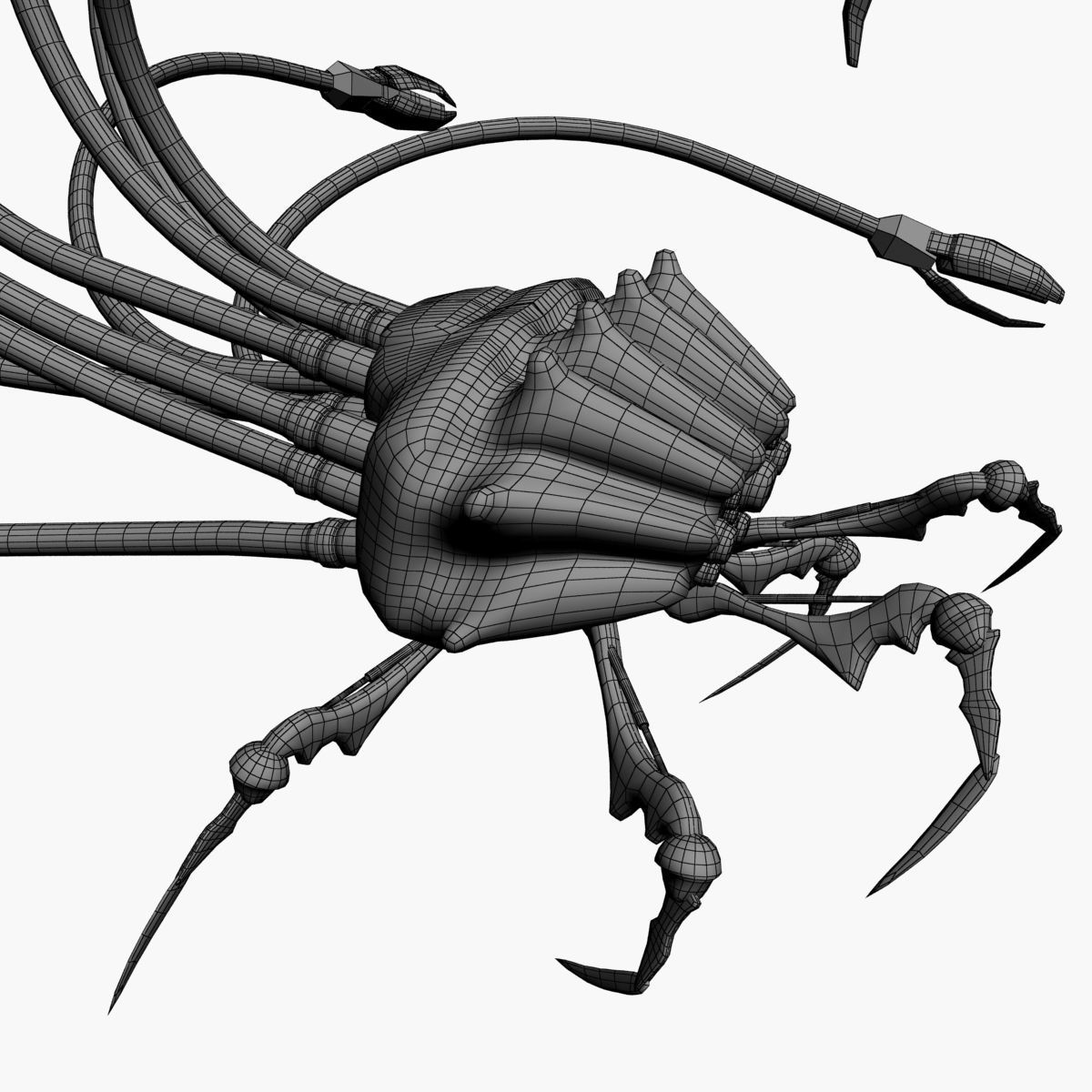 Spider-Aid Robot Low-poly 3D model_26