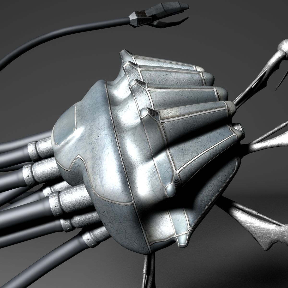 Spider-Aid Robot Low-poly 3D model_18