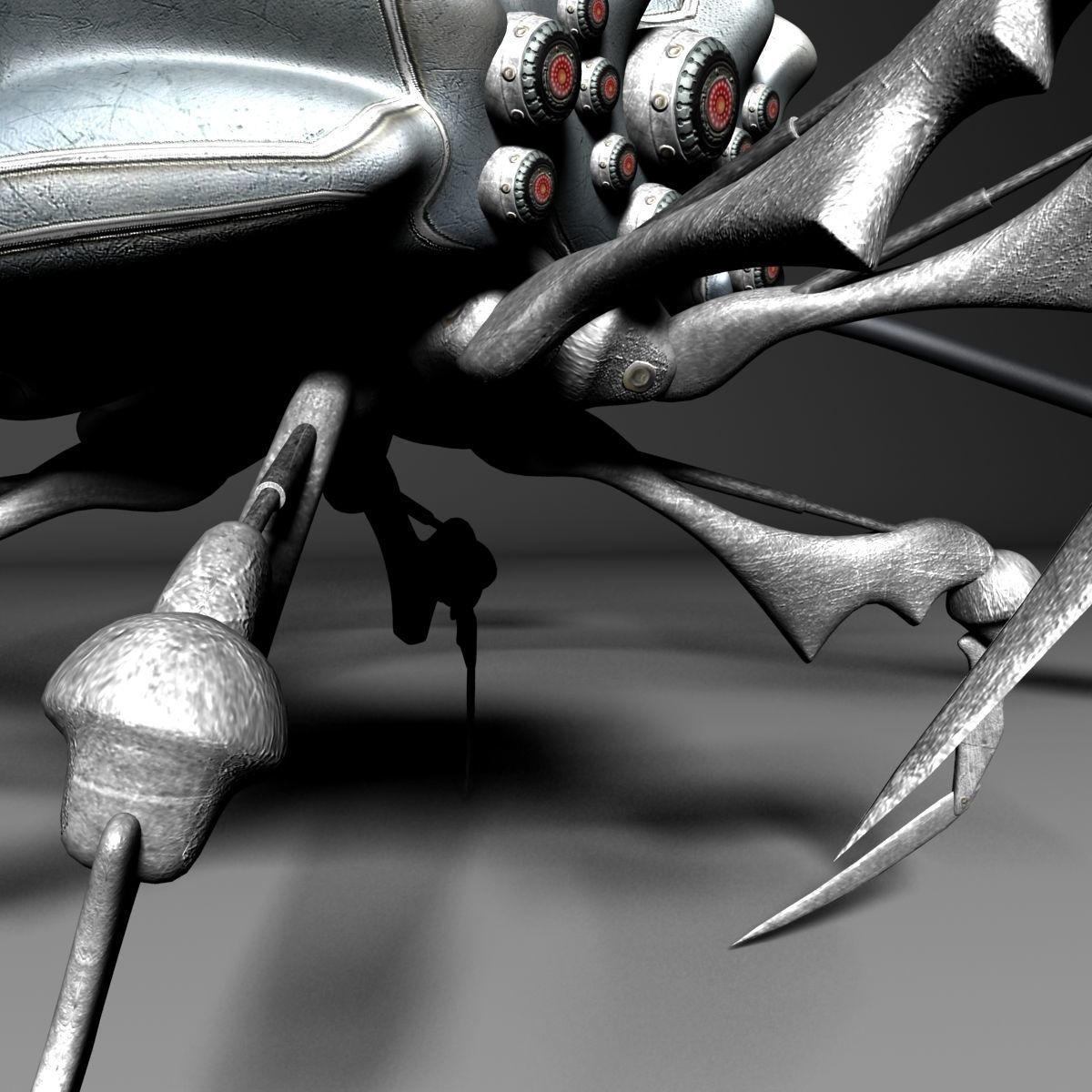 Spider-Aid Robot Low-poly 3D model_5