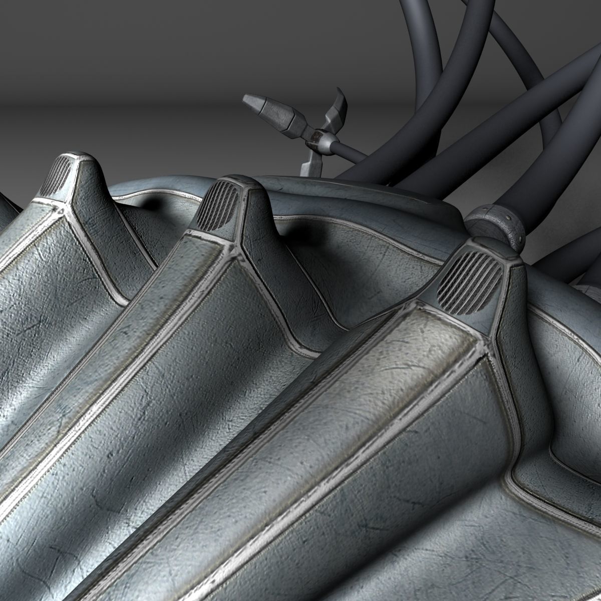 Spider-Aid Robot Low-poly 3D model_3