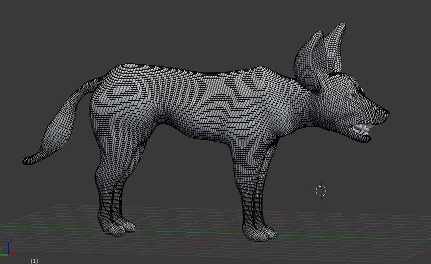 bat eared fox 3D model_1