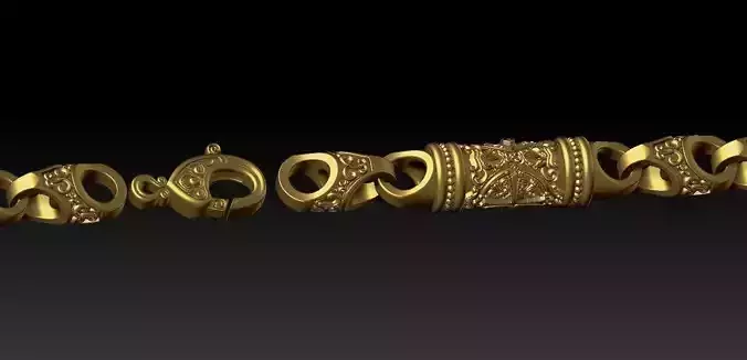 beautiful chain or bracelet 3D print model