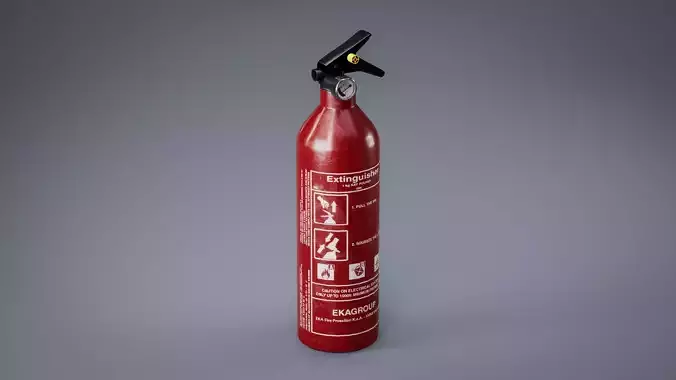 Fire Extinguisher - Single Asset Free low-poly 3D model