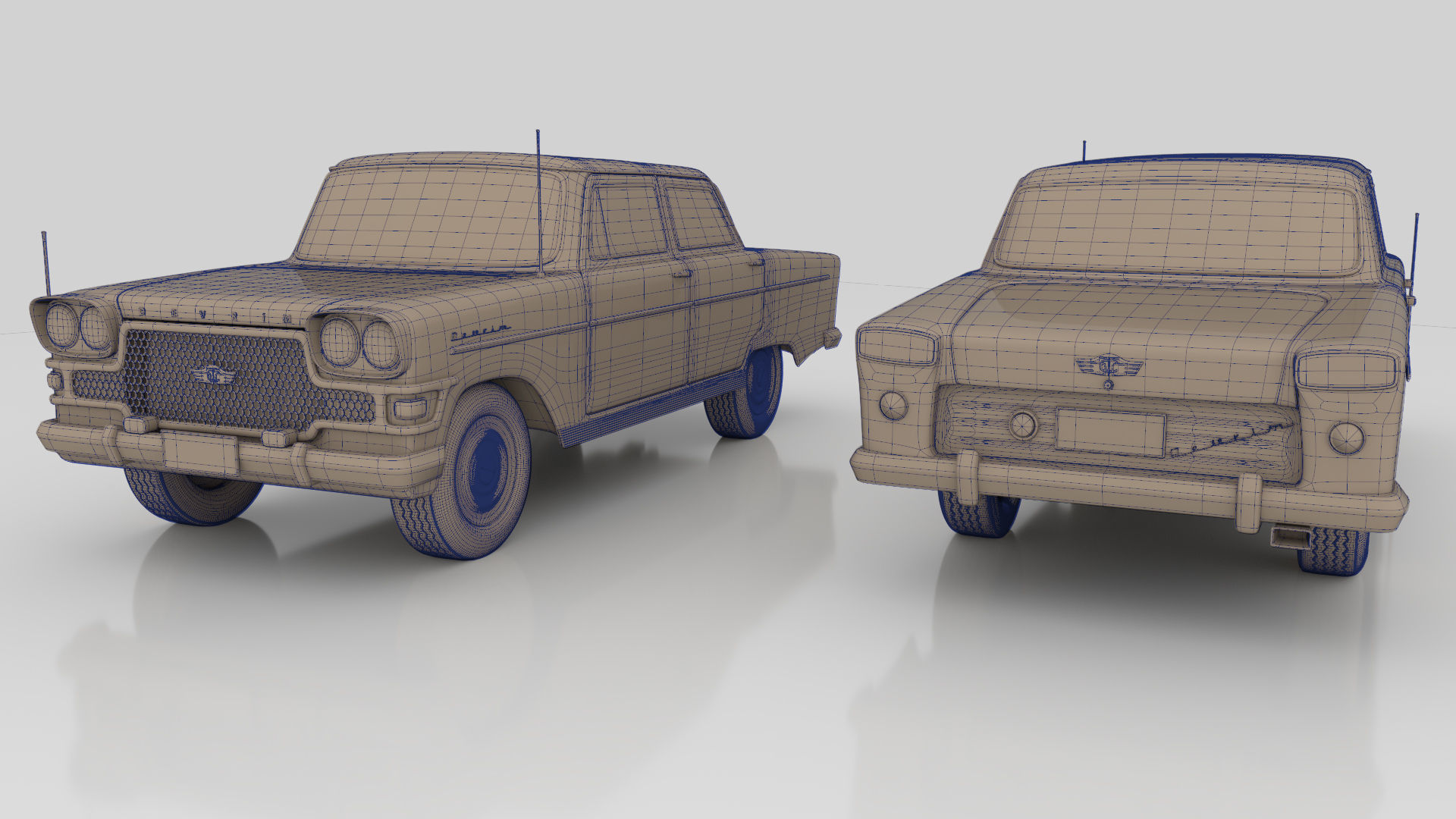 Devrim 1961 first car Turkey Republ 3D model_5