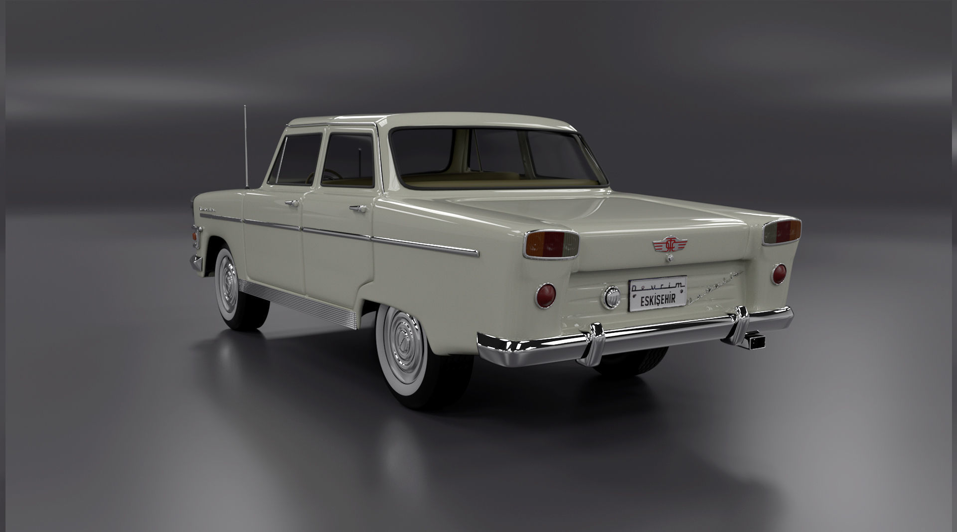 Devrim 1961 first car Turkey Republ 3D model_2