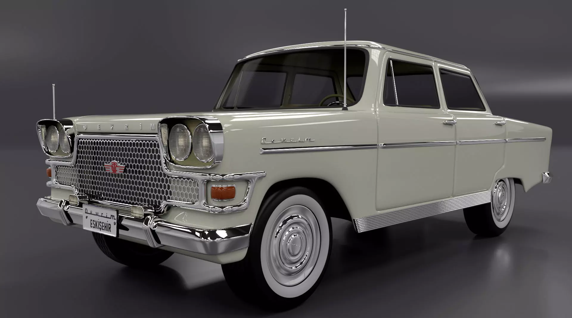 Devrim 1961 first car Turkey Republ 3D model_0