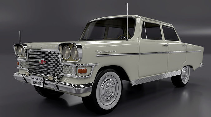 Devrim 1961 first car Turkey Republ 3D model