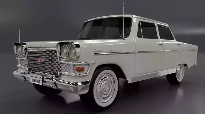 Devrim 1961 first car Turkey Republ 3D model