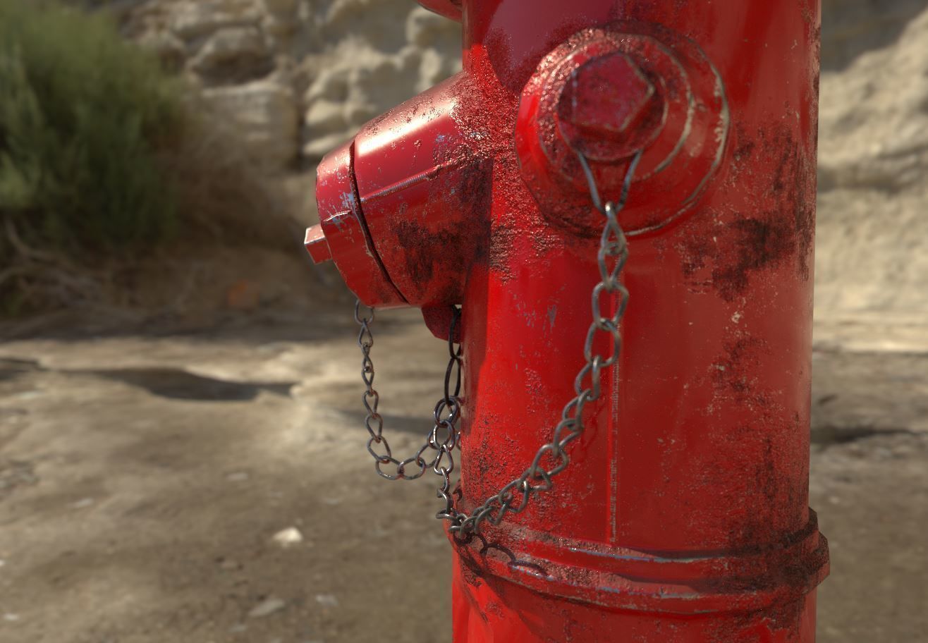 Fire Hydrant Free low-poly 3D model_2