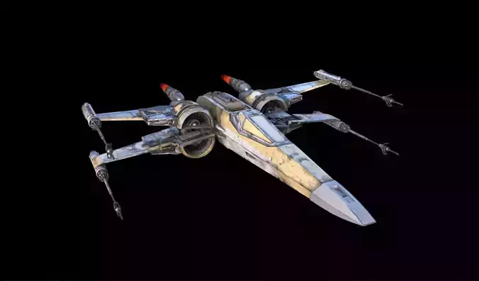 X-wing GOLD color 3D model