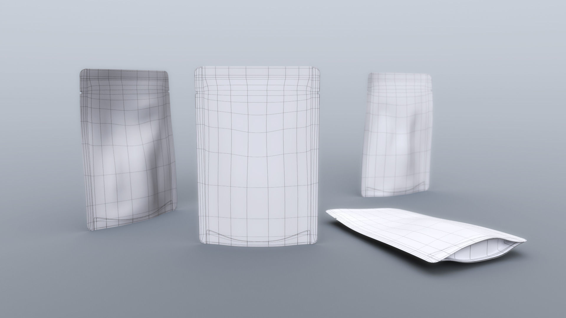 Processed Food Pouch 3D model_2