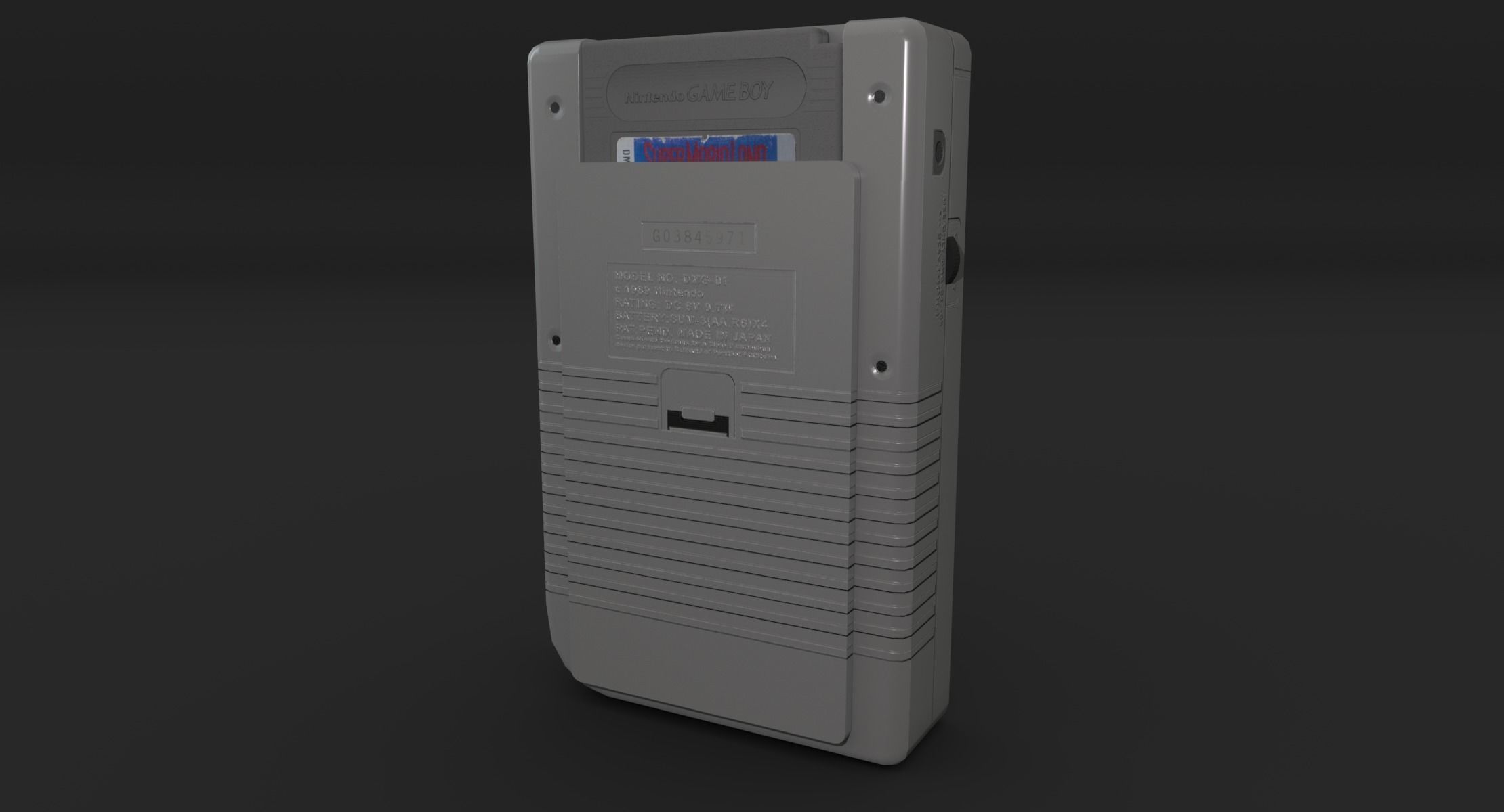 Nintendo Game Boy Low-poly 3D model_1