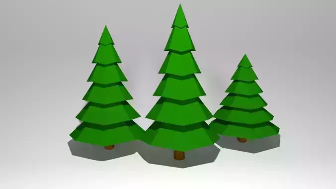 The trees three pine