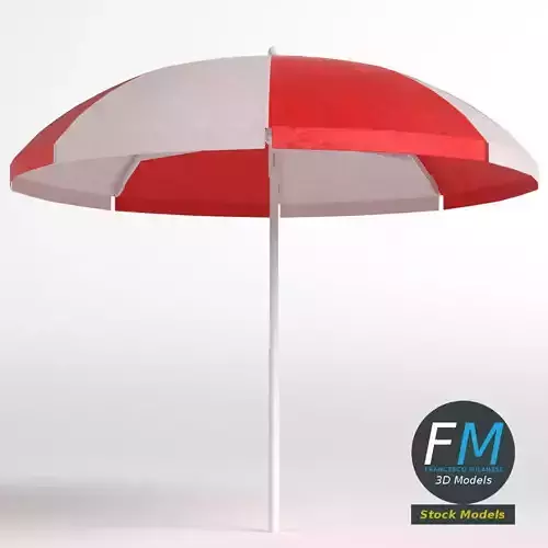 Beach umbrella 3D model