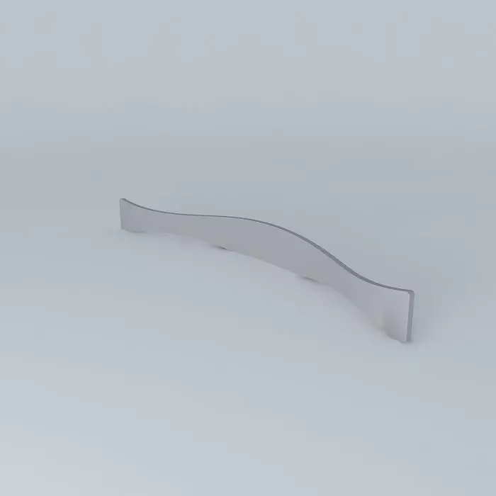handle stainless steel curved Free 3D model