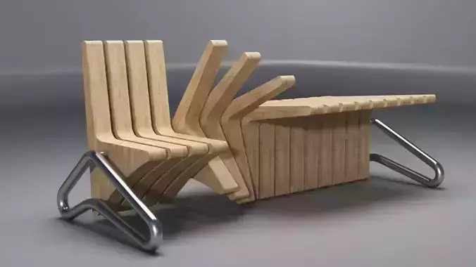 wooden seat