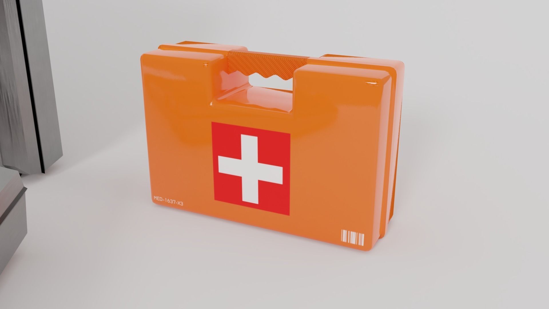 Medkit Pack Low-poly 3D model_1