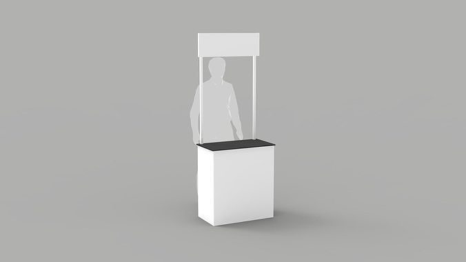 Simple Exhibition Booth 3D model