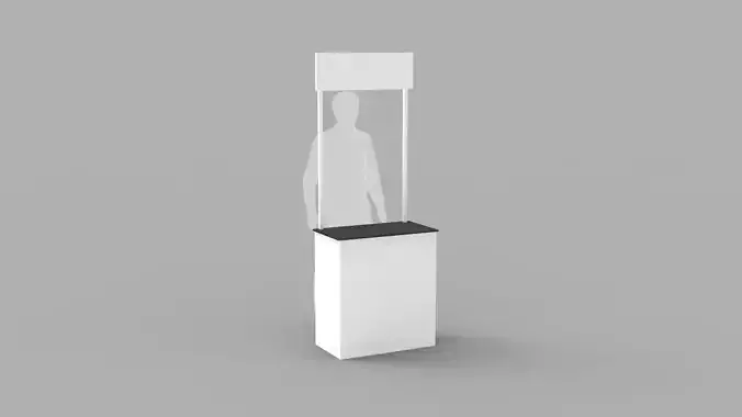 Simple Exhibition Booth 3D model