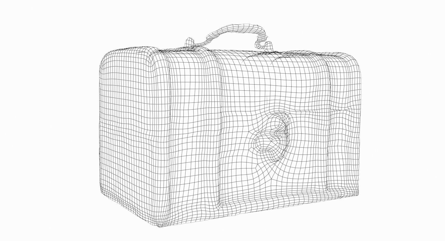 Antique Chest Low-poly 3D model_7