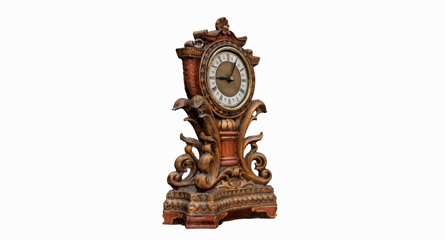 ANTIQUE CLOCK Low-poly 3D model_5