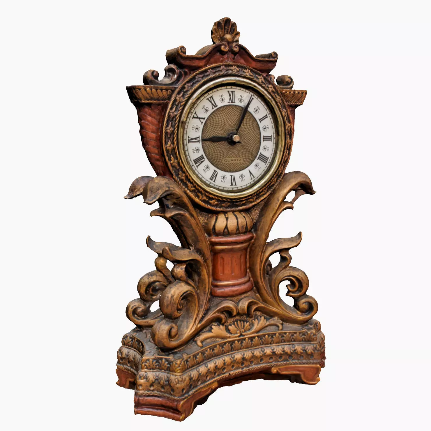 ANTIQUE CLOCK Low-poly 3D model_0