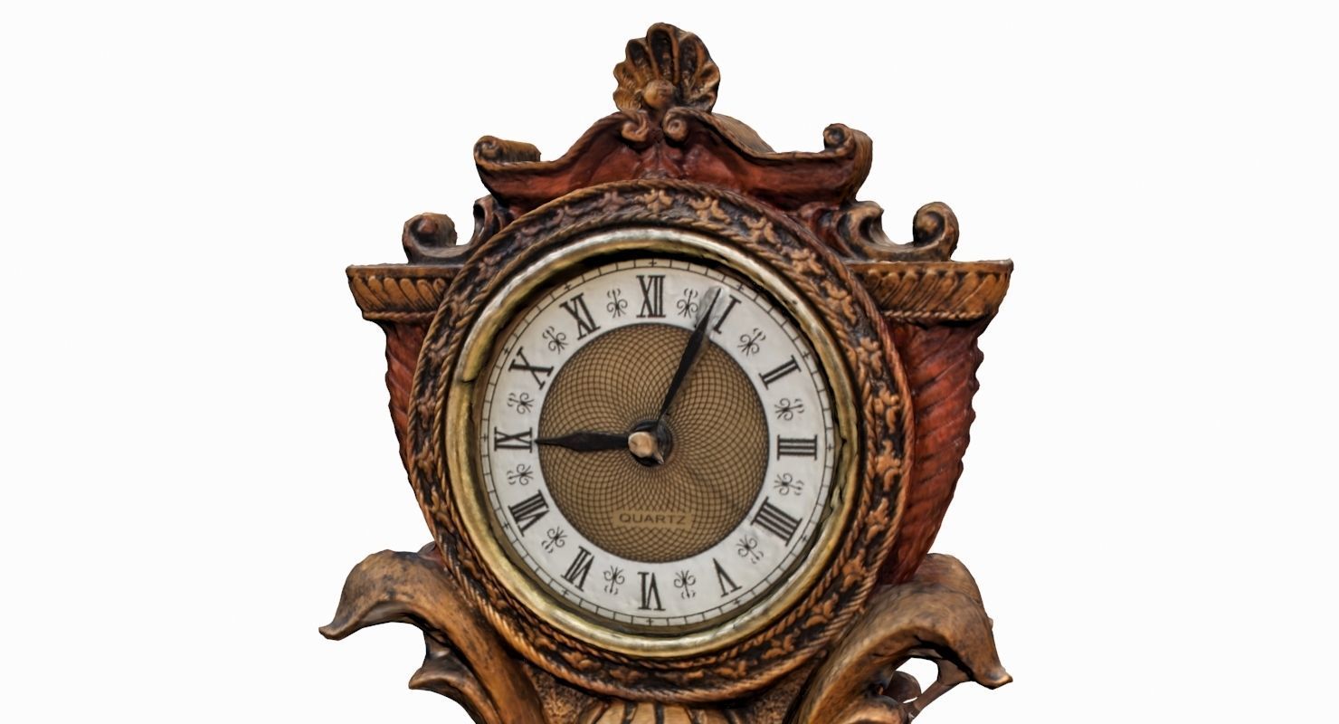 ANTIQUE CLOCK Low-poly 3D model_8
