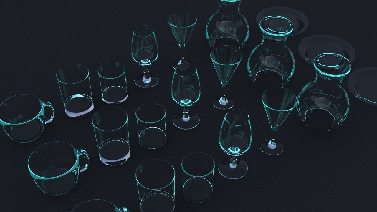 Glass-Broken-Animation 3D model_2