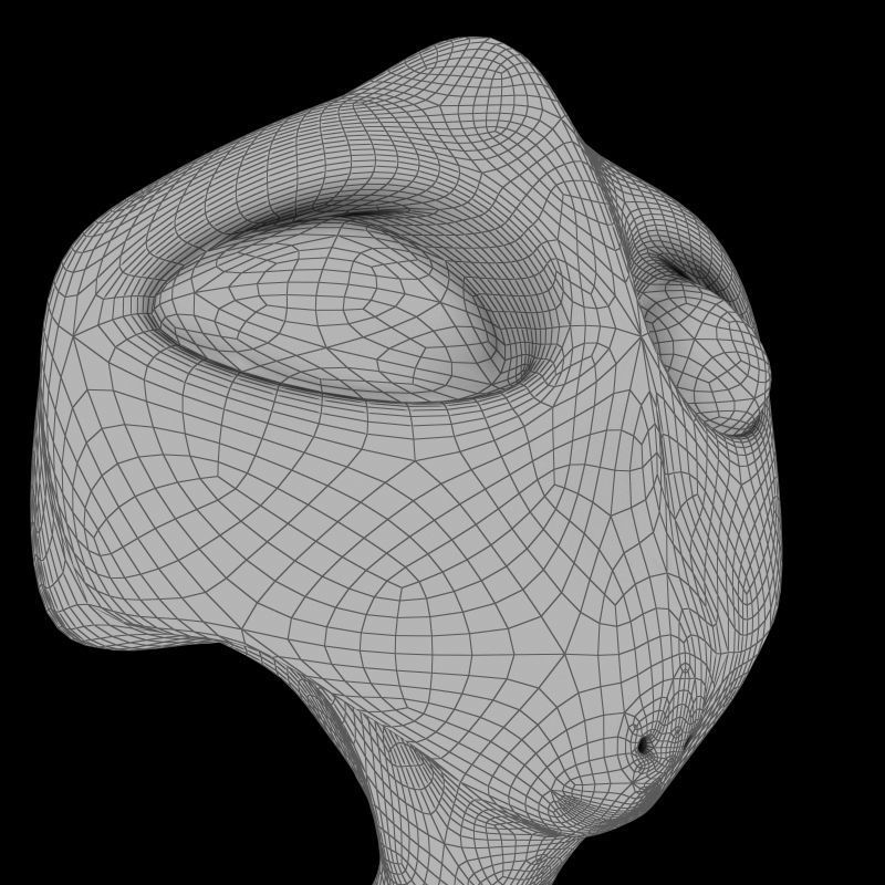 Alien humanoid 3D model_7