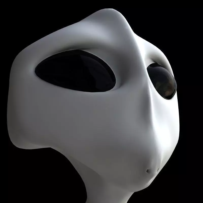 Alien humanoid 3D model_0