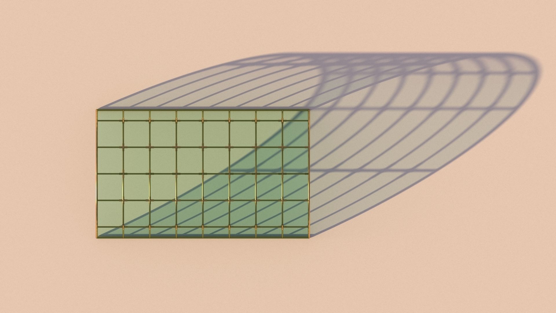 Structure with connections arched architectural space frame 3D model_4