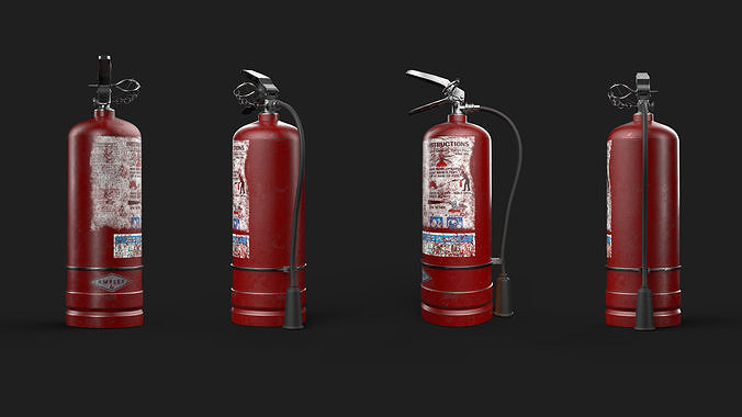 Fire Extinguisher Low-poly 3D model