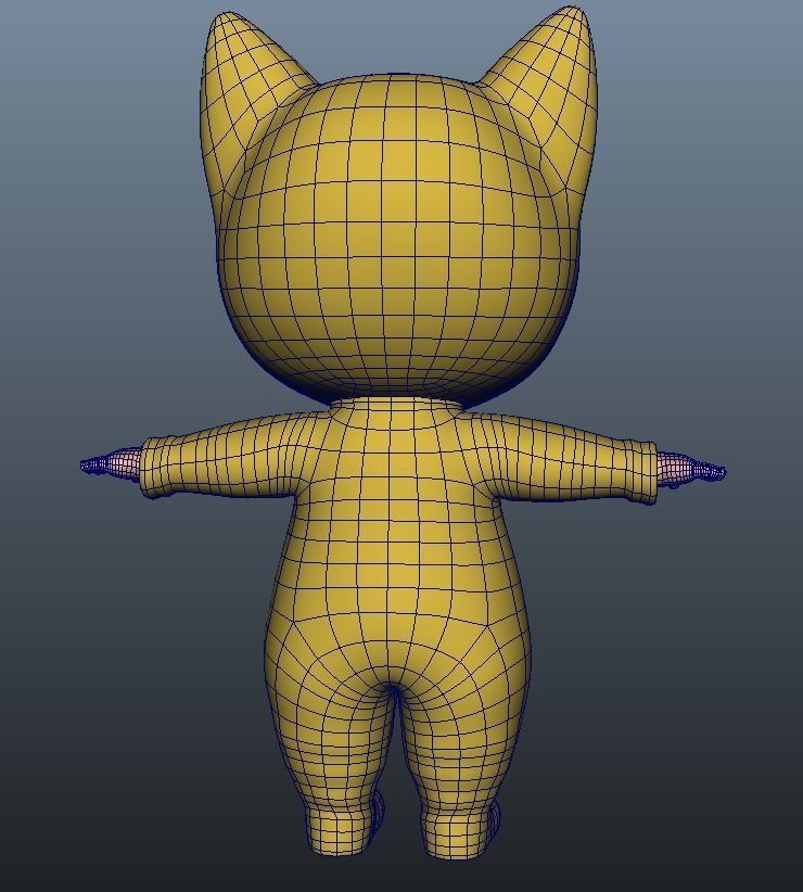 Cartoon Baby Low-poly 3D model_10