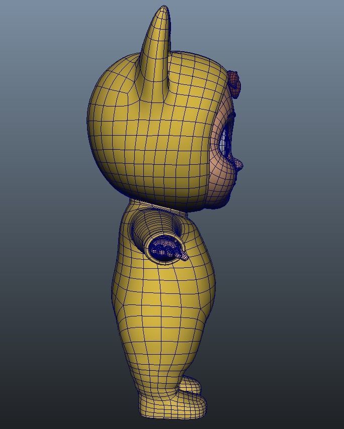 Cartoon Baby Low-poly 3D model_11