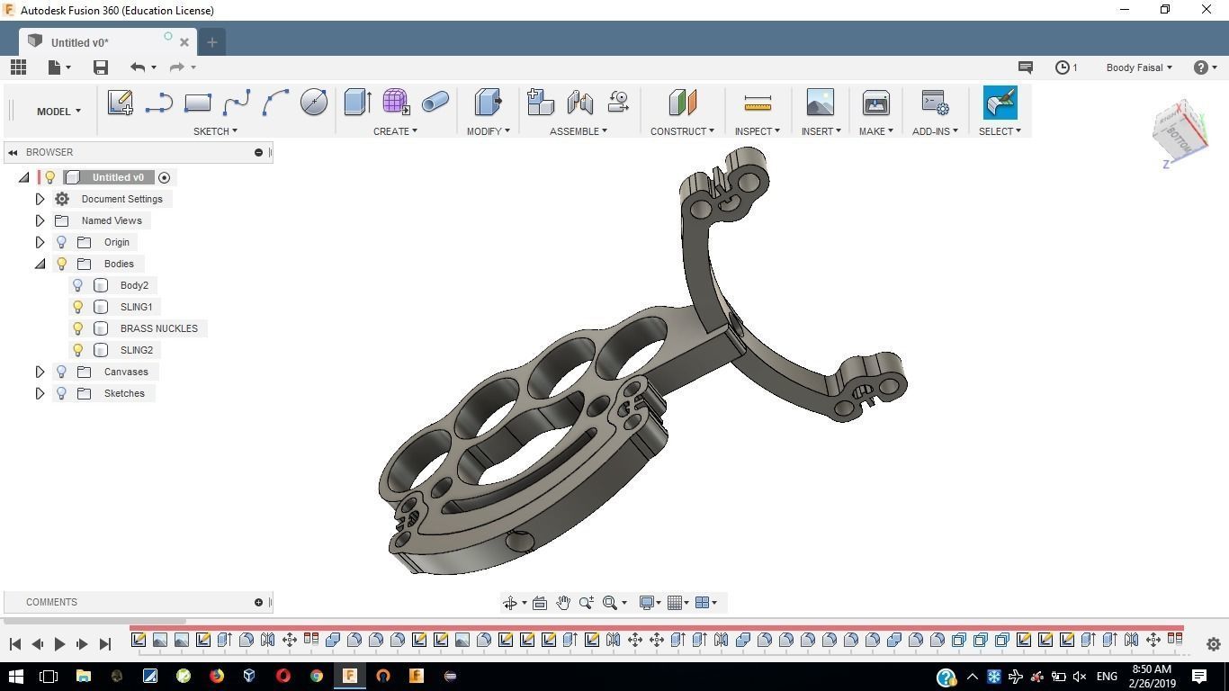 brass knuckles x slingshot 3D print model_8