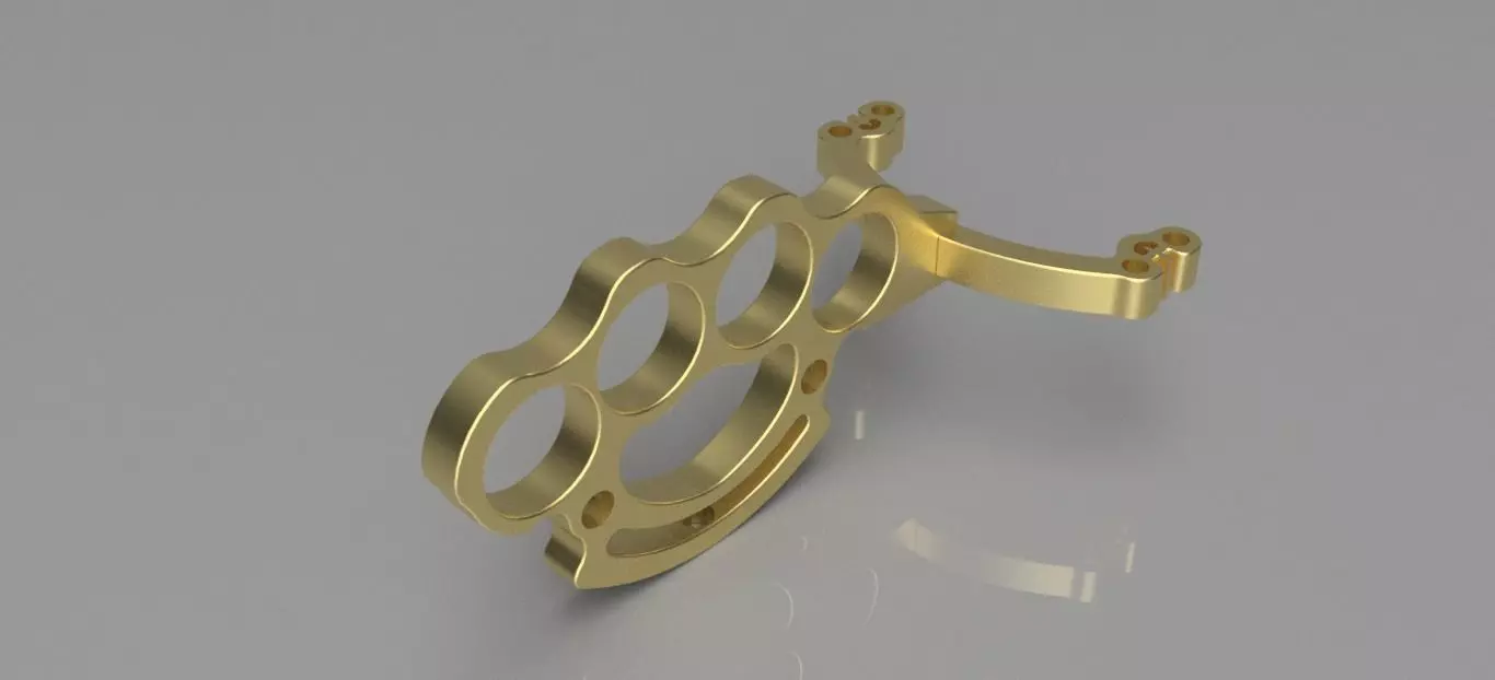 brass knuckles x slingshot 3D print model_0