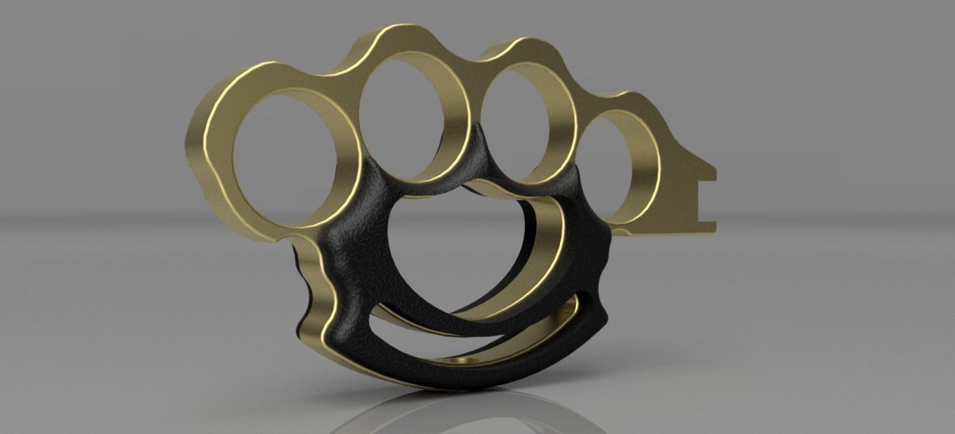 brass knuckles x slingshot 3D print model_3