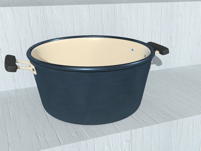 NONSTICK COOKING SET Low-poly 3D model_2