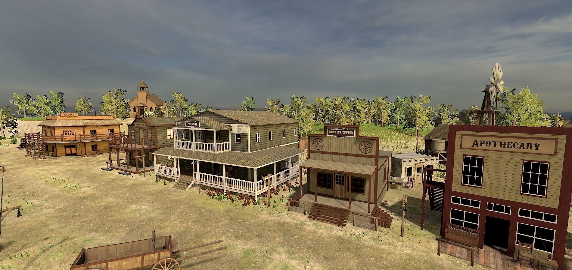 Wild Western Pack Unity3D Low-poly 3D model_8