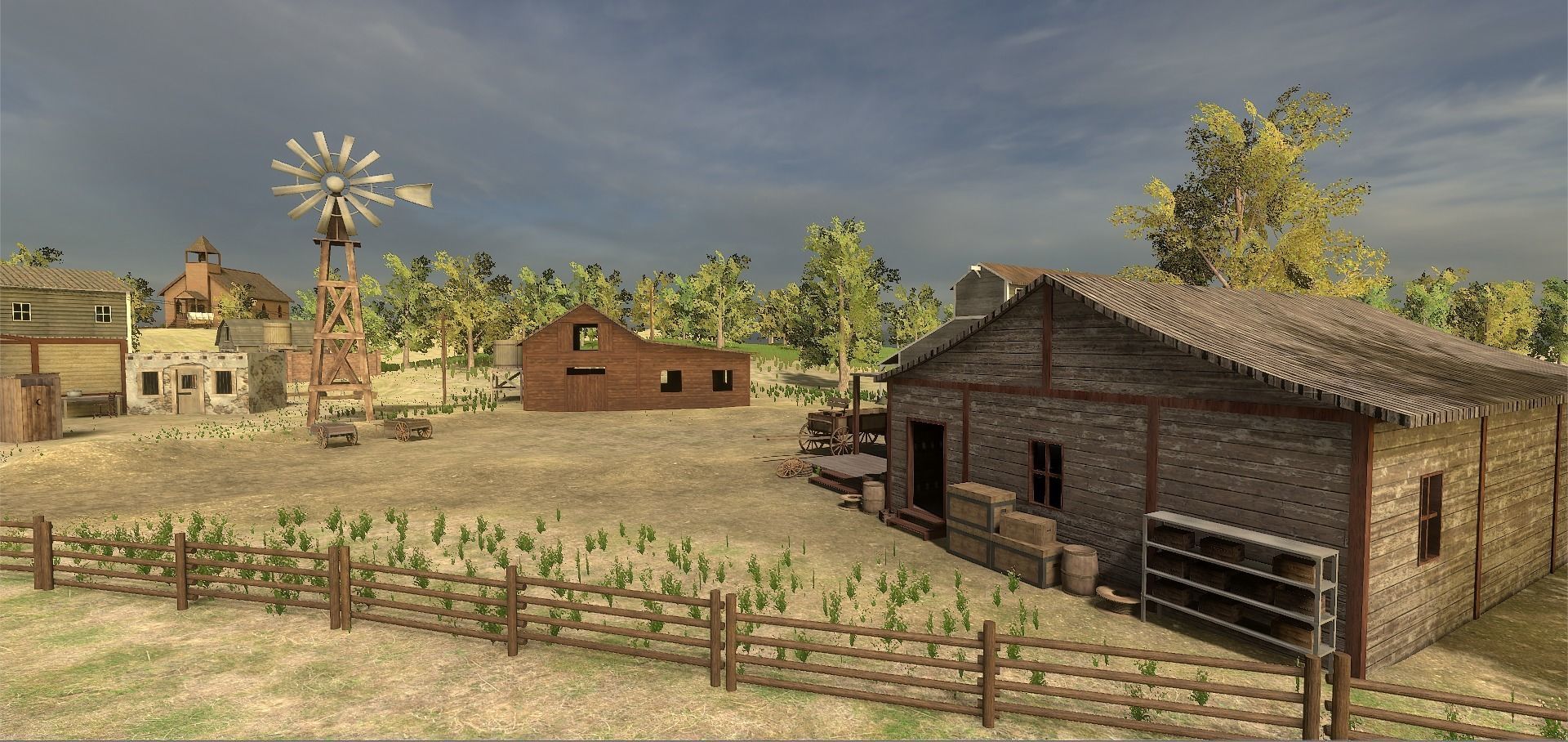 Wild Western Pack Unity3D Low-poly 3D model_9