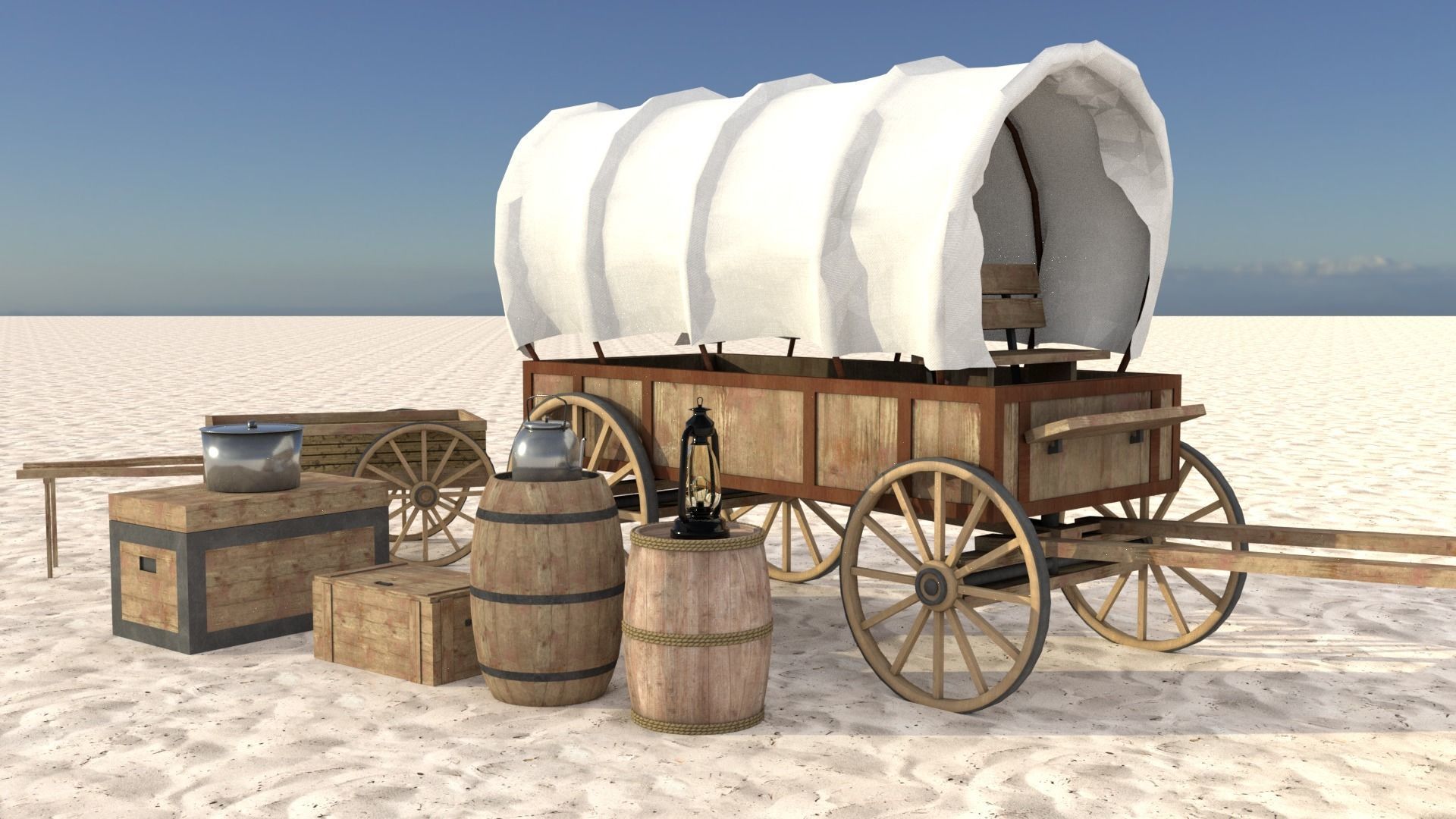 Wild Western Pack Unity3D Low-poly 3D model_18