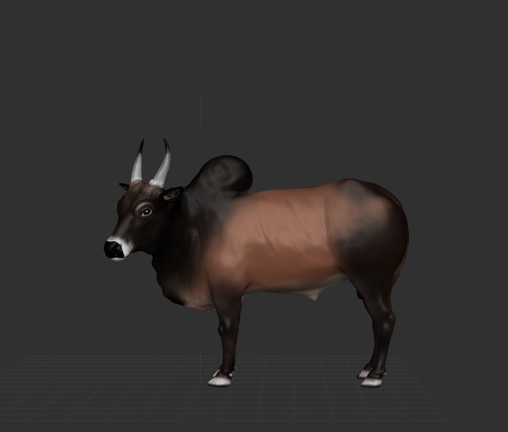 Bull - 3D figurine online 3D print model_3