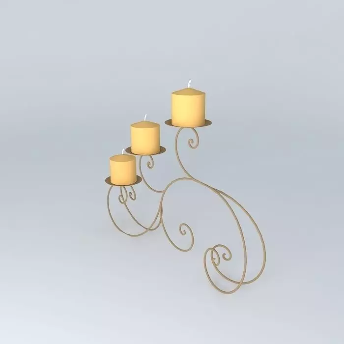 decoration candlestick Free 3D model