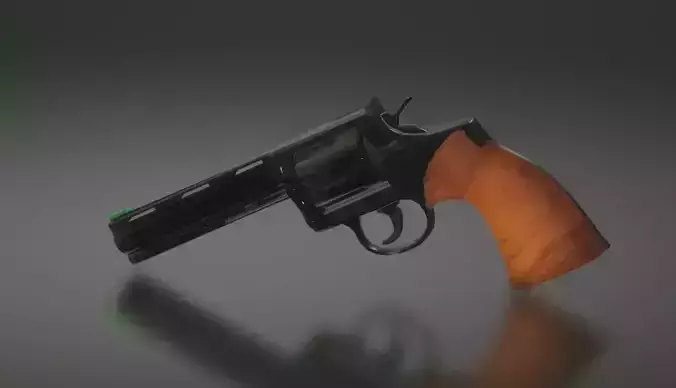 Colt Python  Low-poly 3D model