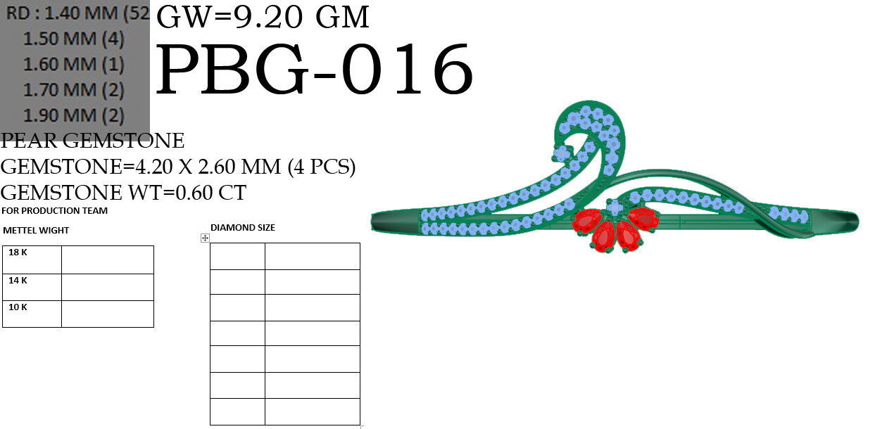 Women bracelets 3dm stl render detail 3D print model 3D print model_4