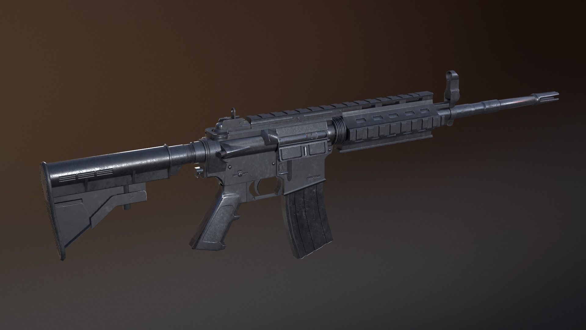 Modern Rifle Packs 3D Model Collection_12