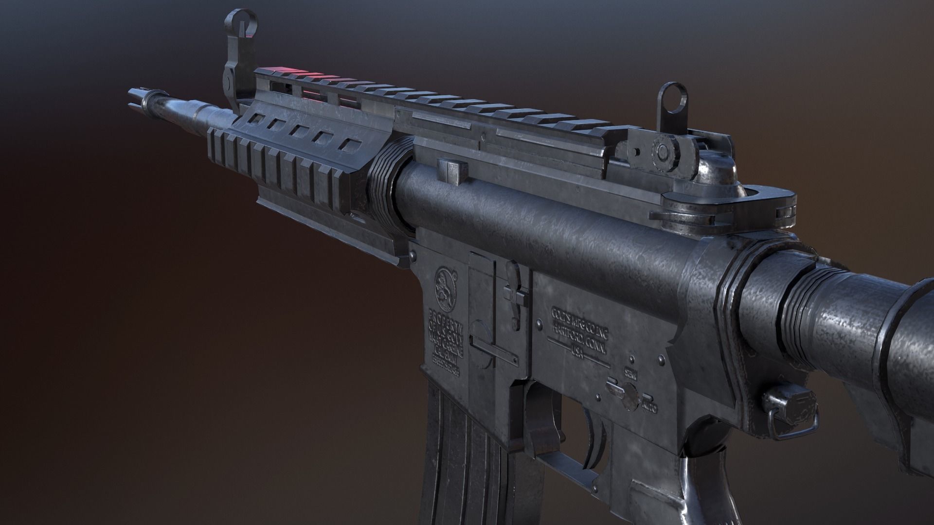 Modern Rifle Packs 3D Model Collection_14