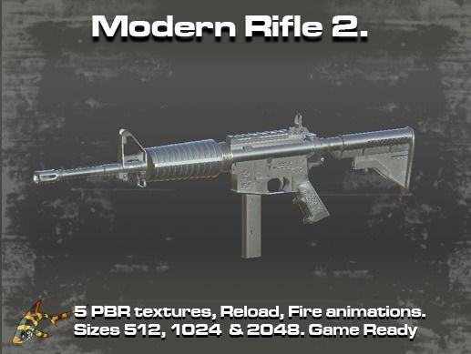 Modern Rifle Packs 3D Model Collection_2