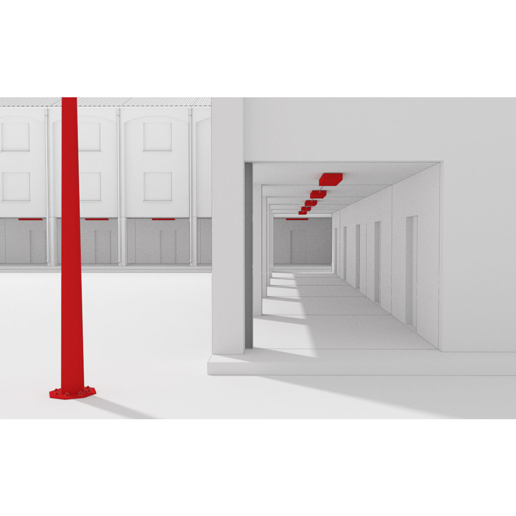 School building environment 3D model or public - untextured 3D model_4