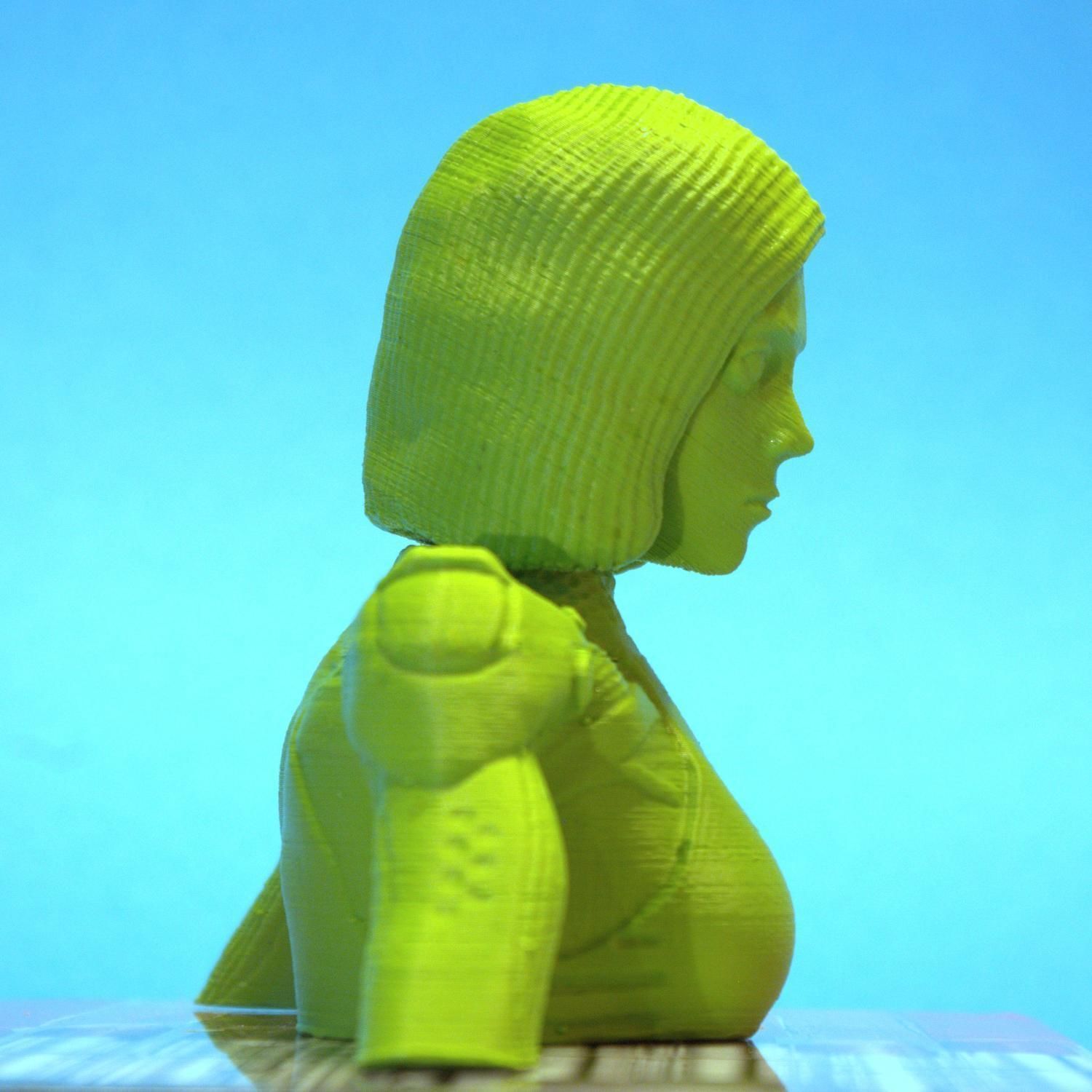 Alita battle angel bust version 3D print model_2